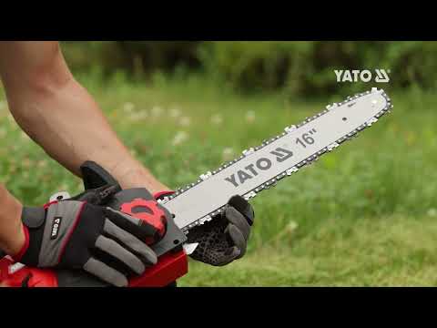 Пила ланцюгова електромережева 230 В YATO: 2 кВт, шина- 16"/40 см, 56 ланок [2]