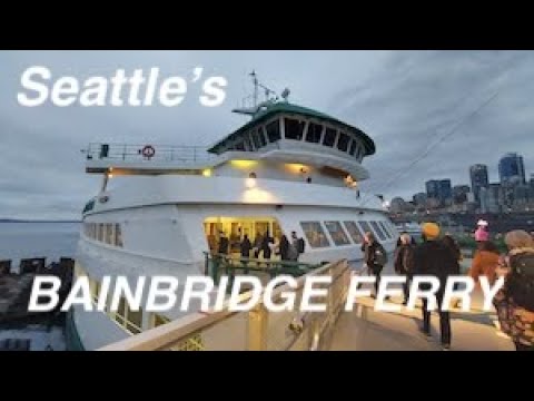 BAINBRIDGE ISLAND FERRY | Come onboard MV PUYALLUP! [HD]