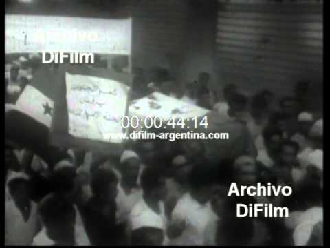 DiFilm - Manifestation of people in Aden Yemen 1967