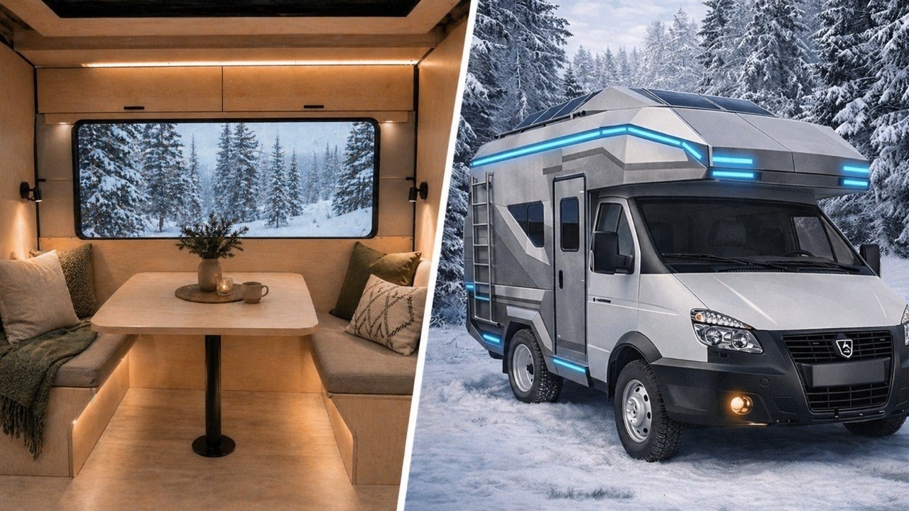 Автодом из Газели - Гостиная Готова!