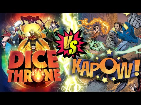 Dice Throne vs Kapow - Battle Game Comparison + Kids Gaming Observations