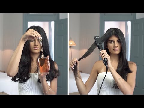 How to: Flat Iron w/ the Saffron Hair Elixir