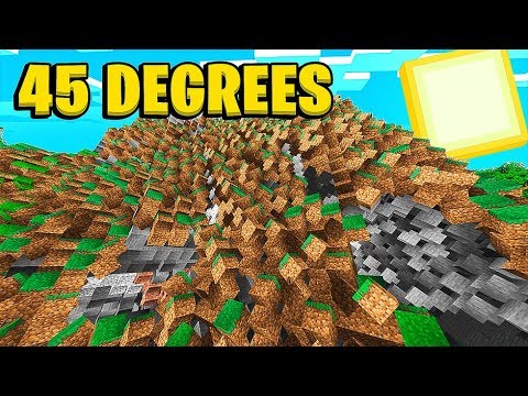 JeromeASF - This Minecraft 1.14 World is CURSED At A 45 Degree Angle | JeromeASF