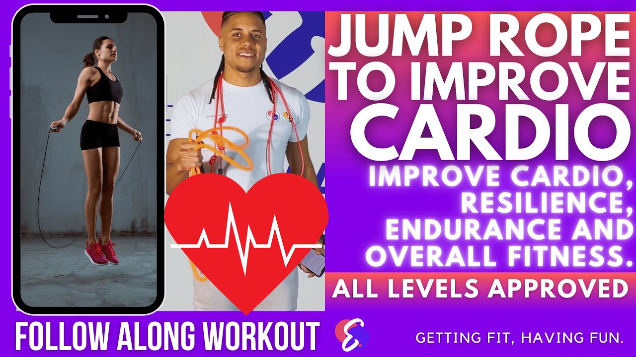 Geraldo Alken demonstrates a jump rope HIIT workout with fast intervals, recovery periods and conditioning drills.