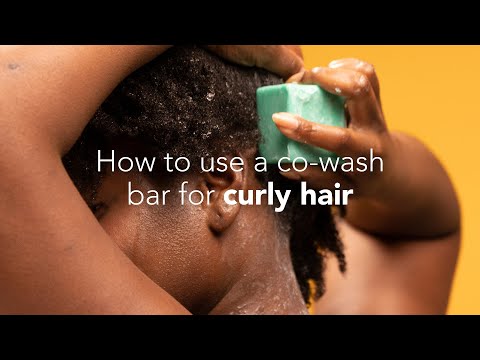 How to use a solid co-wash bar for curly hair |...