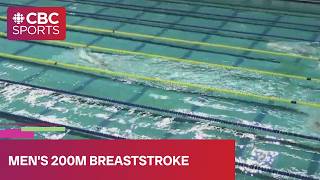 MEET RECORD in men's 200m breaststroke final | 2026 Speedo Canadian Open | #CBCSports