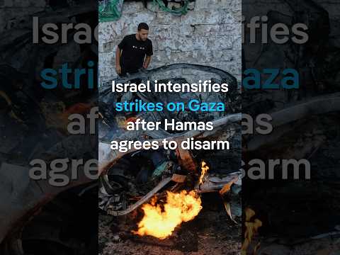 Israel intensifies strikes on Gaza after Hamas agree disarmament deal | DW News