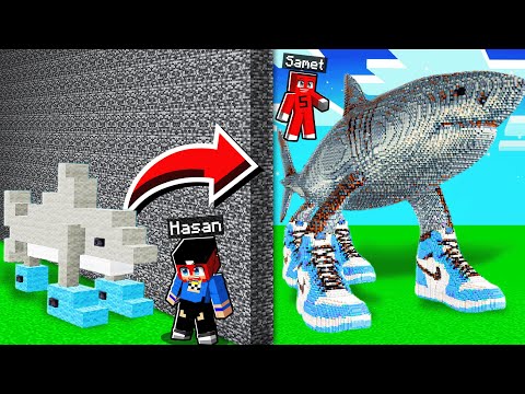 HASANI YAPI KAPIŞMASINDA TRALALERO TRALALA ile TROLLEDİM !!  - Minecraft