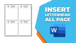 Download lagu How to insert a letterhead in all pages in Word mp3
