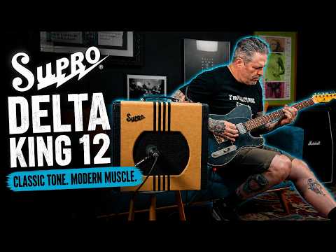 Supro Delta King 12 - Emerald Green Cream image 11