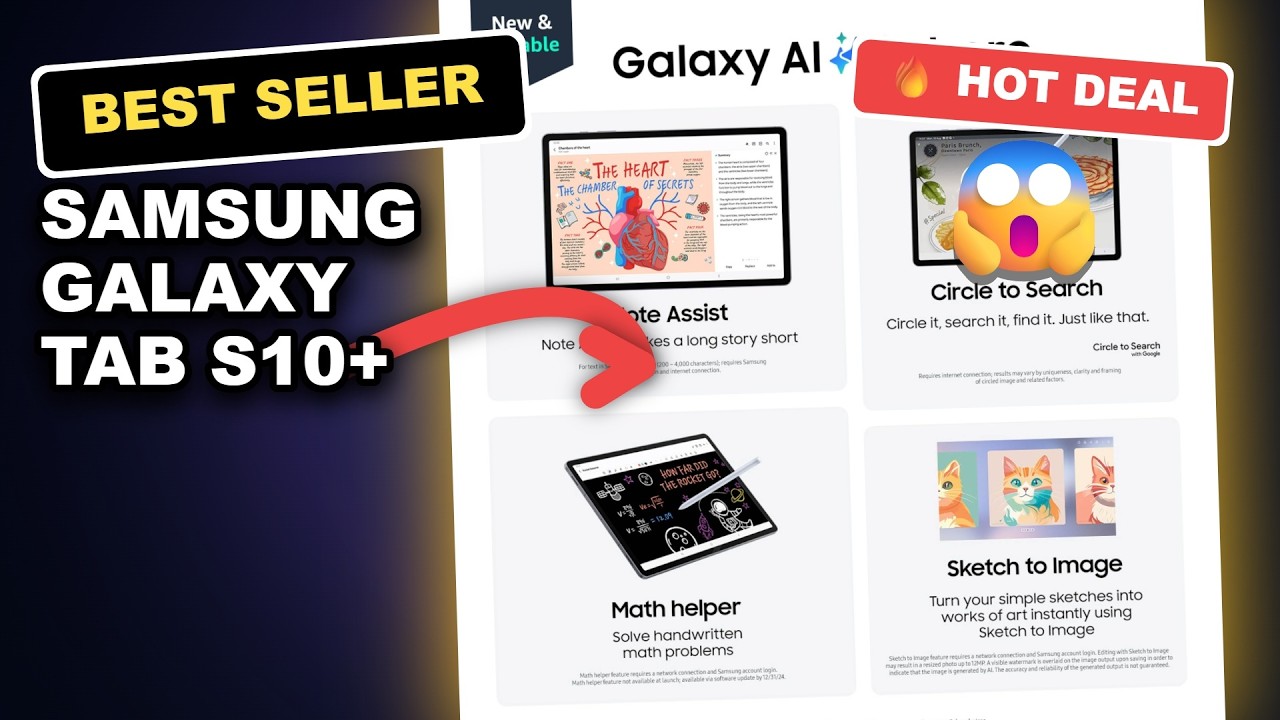 Samsung Galaxy Tab S10+ Plus Review: AI-Powered Tablet Worth Buying? review video