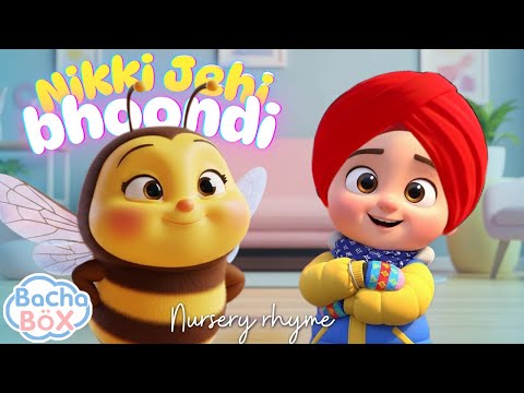 Nikki Jehi Bhoondi🐝 | Best Punjabi Nursery Rhyme for Kids | Cute Honey Bee Song for Kids  | Bachabox