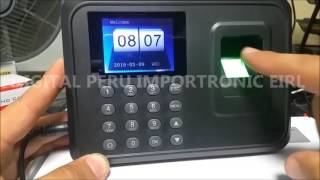 Control de asistencia por huella dactilar - biometrico