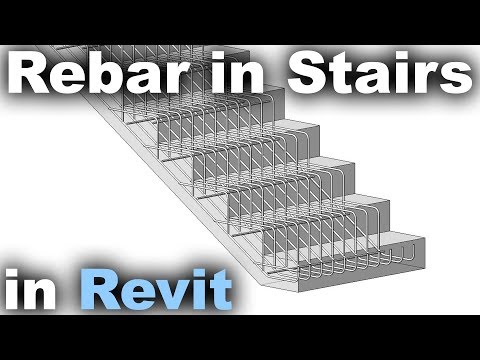 Rebar in Stairs in Revit Tutorial
