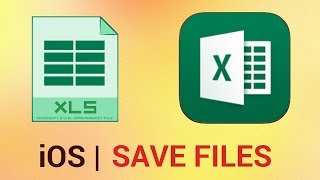 How to Save Files in Excel for iPad