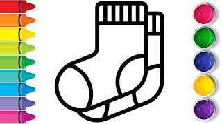 How to draw a Socks, step by step tutorial!