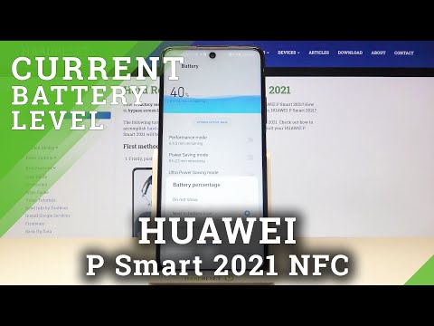 How to Enable Battery Percentage in HUAWEI P Smart 2021 NFC – Battery Status