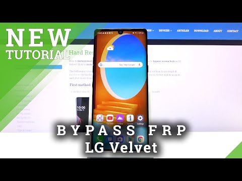 How to Unlock FRP on LG Velvet - Bypass Google Verification / Remove Factory Reset Protection