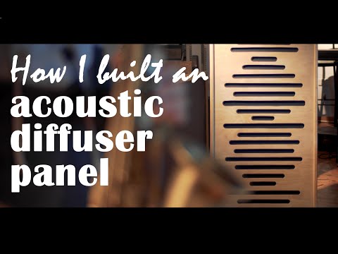 How I built an acoustic diffuser panel