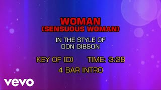 Don Gibson - Woman (Sensuous Woman) (Karaoke)