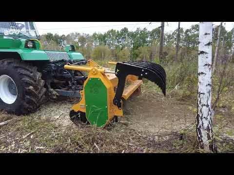 ХТЗ Т-150 на мульчировании с фрезой Serrat FX+