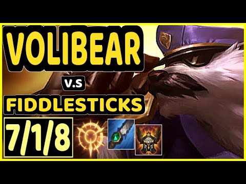 KIREI (VOLIBEAR) vs FIDDLESTICKS - 7/1/8 KDA JUNGLE CHALLENGER GAMEPLAY - EUW