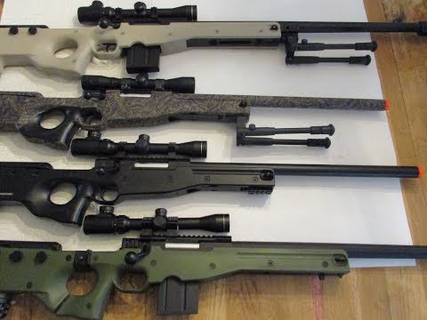 Airgotten Weapons Ep.10: Airsoft L96  Marui vs. Maruzen vs DE M59 "Sniper" rifles
