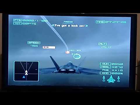 Ace Combat 04: Shattered Skies | Mission 9: Operation Bunker Shot w/ F-22A [ISAF color]