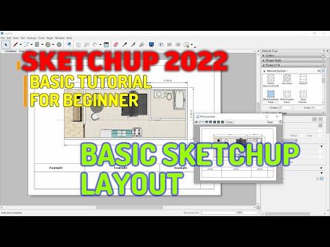 Basic Sketchup Layout 2022 Tutorial For Beginner Complete