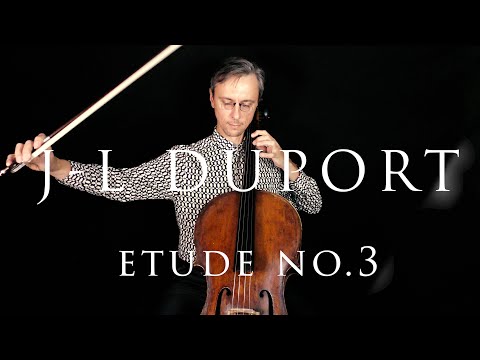 J. L. Duport  Etude no. 3 for Cello in Fast and Slow tempo Metodo para Violoncelo