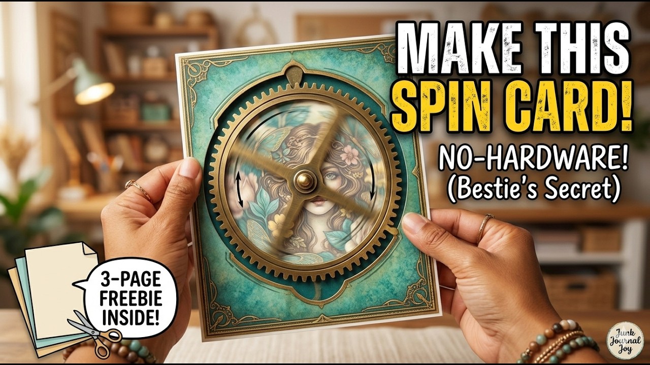 DIY Steampunk Spin Card Tutorial | Emerald Archives Interactive Elements