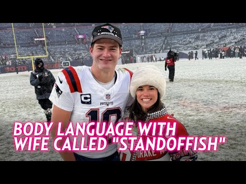 Drake Maye Criticized for Body Language With Wife After AFC Win