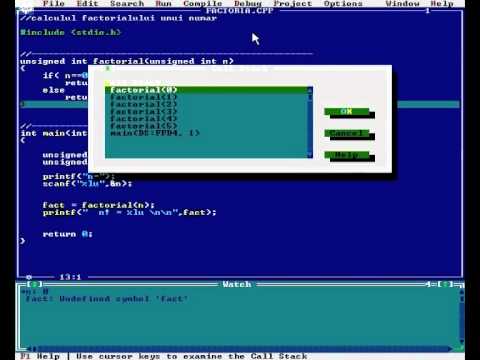 PC - Functii recursive pas cu pas