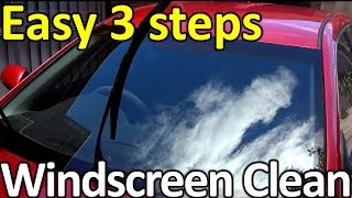 How to clean a WINDSCREEN (Top detailing SECRET)