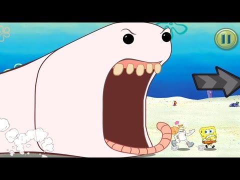 SpongeBob's Game Frenzy : New Card ESCAPE THE WORM - убка Боб Квадратные Штаны 스폰지밥 지렁이로부터 도망치기