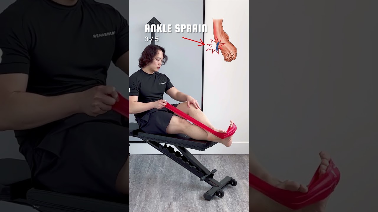 How to do exercises for ankle sprains