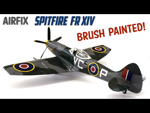 Airfix Spitfire FR.XIV Build #4 - Paint & Decals - 1/48 Scale Plastic Model kit