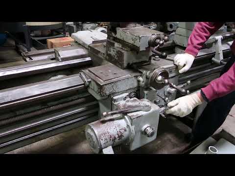 24" X 144" LEBLOND REGAL 9" BORE OIL FIELD ENGINE LATHE, 24" 4-JAW CHUCK WITH 9" HOLE, 2 STEADY REST