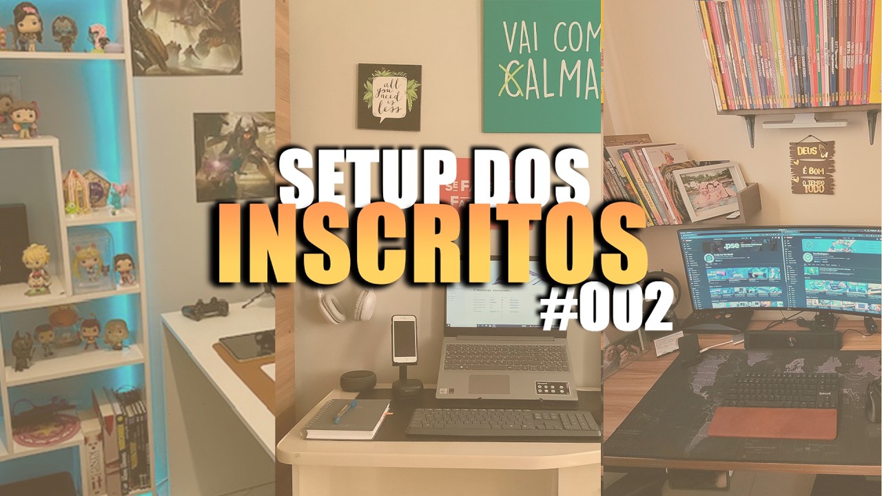 SETUP HOME OFFICE, SETUP com IPAD e SETUO SEM FIOS aparentes! // SETUP DOS INSCRITOS #2