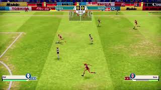 Germany x Denmark -Overhead Kick Goal Gameplay Legendary Eleven in Nintendo Switch Lite 30s