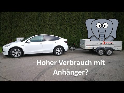 Tesla Model Y (2022) - Hoher Verbrauch  mit Anhänger?