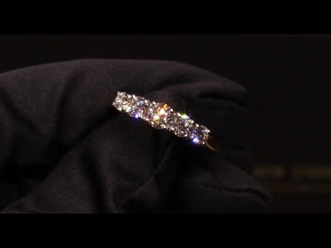 #50625 | T1.06ct/C0.37ct | Five  Stone Graduated Diamond Eternity Ring | Set in 18ct Yellow Gold