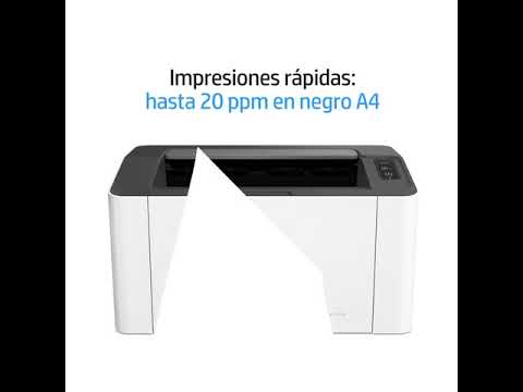 thumbnail video image 2 of Impresora Láser HP  107w Wi-Fi 4ZB78A, 2 of 5