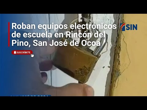 Roban equipos electrónicos en escuela de Rincón del Pino, San José de Ocoa