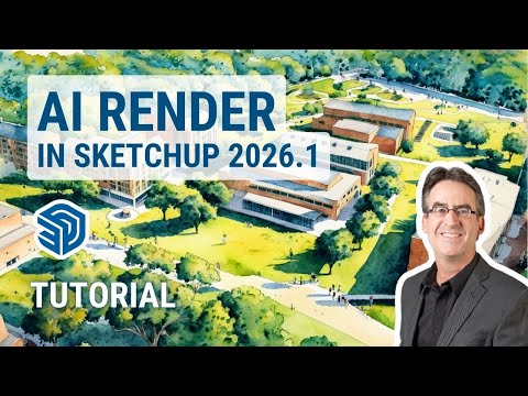 SketchUp's New AI Render in 2026.1 - An Overview