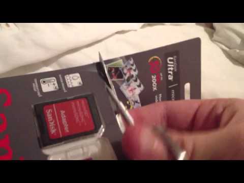 microSDHC Card with Adapter 16GB unboxing
