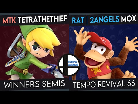 Tempo Revival 66 - TetraTheThief (Toon Link) Vs. RAT 2Angels | Mox (Diddy) - Winners Semis - SSBU