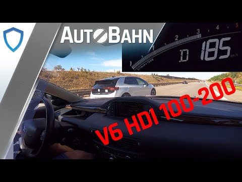 AutoBahn - Citroën C6 2.7 V6 HDi (2007) - POV Drive | 100-200 km/h | Top Speed