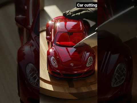 Cutting a Glass Car 🚗✨ | Extreme Macro ASMR#car