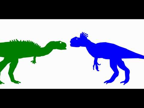 White Fight. Skorpiovenator Vs Yutyrannus